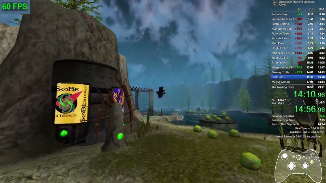 (26:38.096) Oddworld: Munch's Oddysee Any% Speedrun