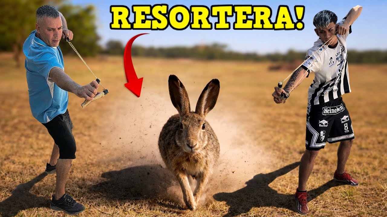 CACERIA DE LIEBRE CON RESORTERA | CACERIA DE PALOMAS CON GOMERA | ESTOFADO DE LIEBRE AL DISCO!!