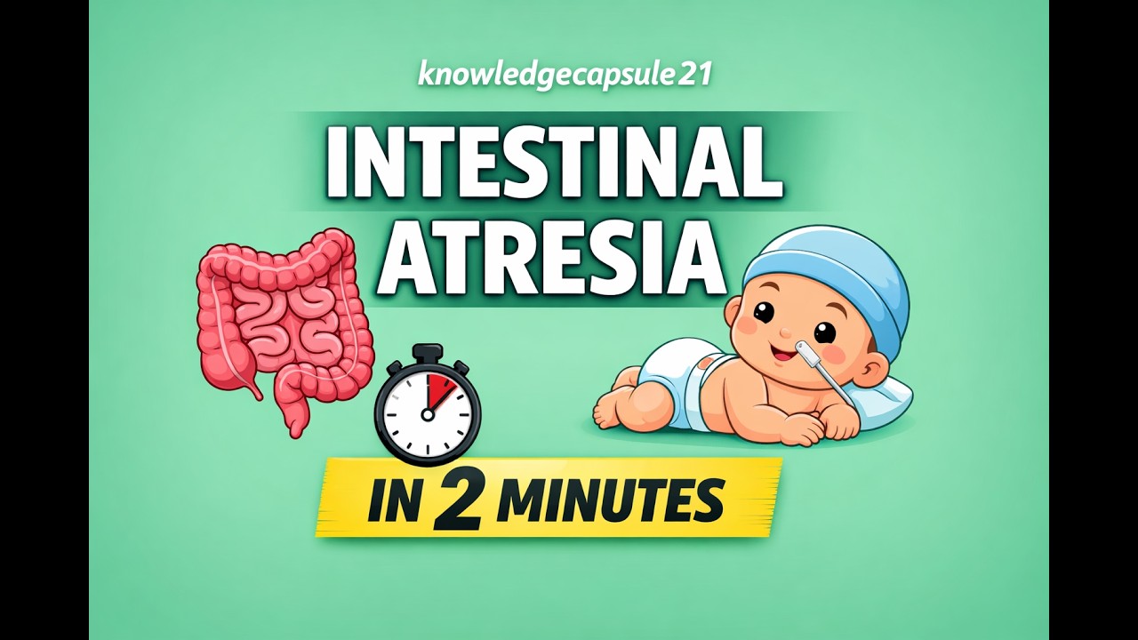 Intestinal Atresia in 2 Minutes | Quick Medical Revision for USMLE, FCPS Gastro embryology & surgery