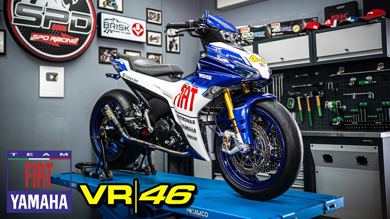 ROSSI 46 FIAT YAMAHA Rebuild Y15ZR Convert Y16ZR ft. Swing Arm R1