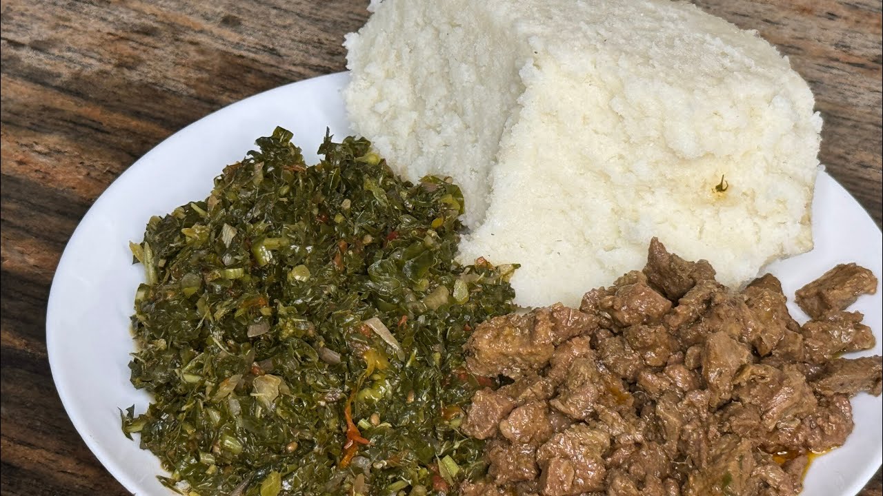 Qado swahili sima mchicha iyo kalankal
