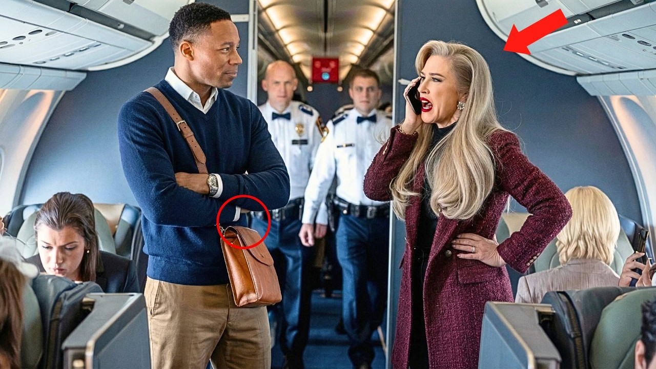 Une femme riche appelle la sécurité contre un passager noir — choquée par son identité réelle