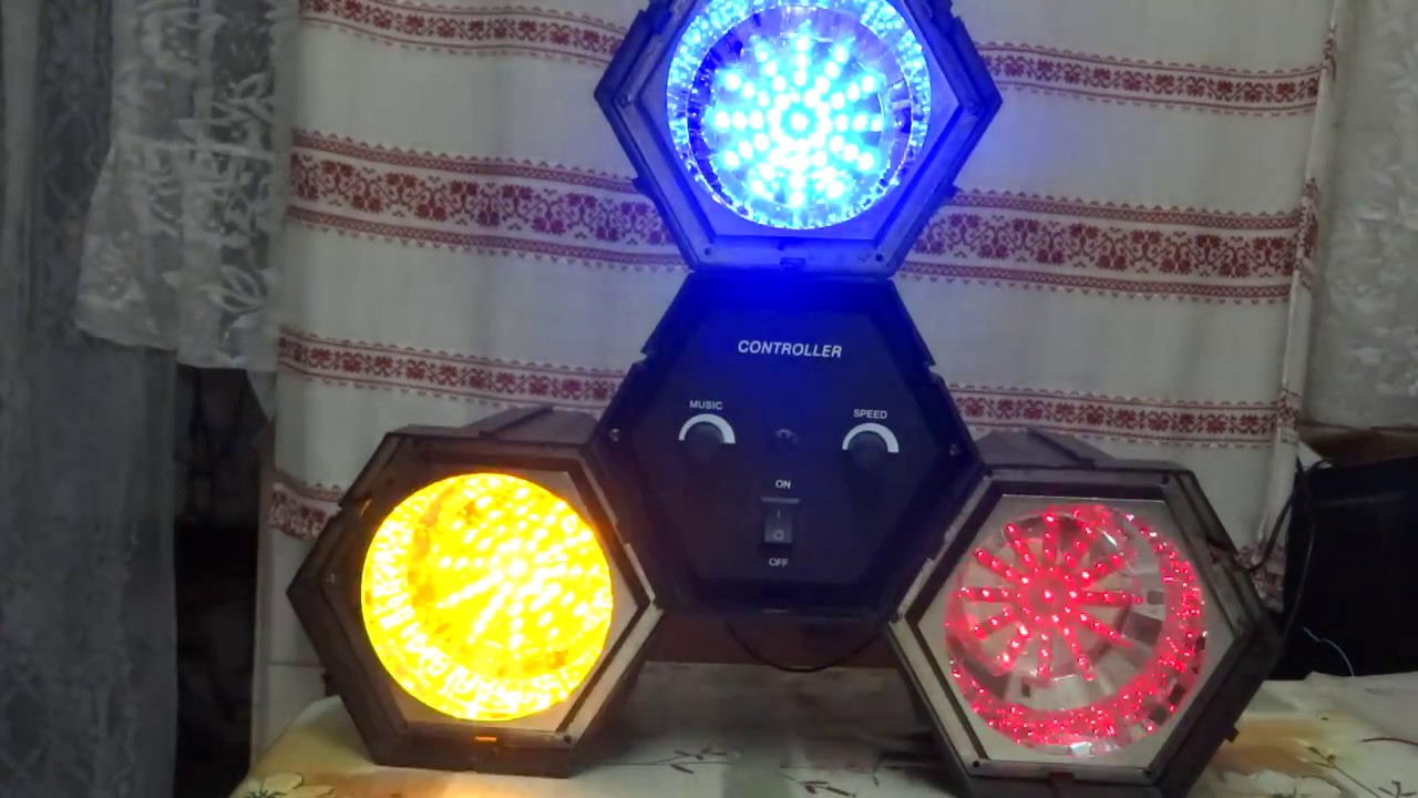 Orga de lumini cu LED-uri (Lumina dinamica + strobo muzica)