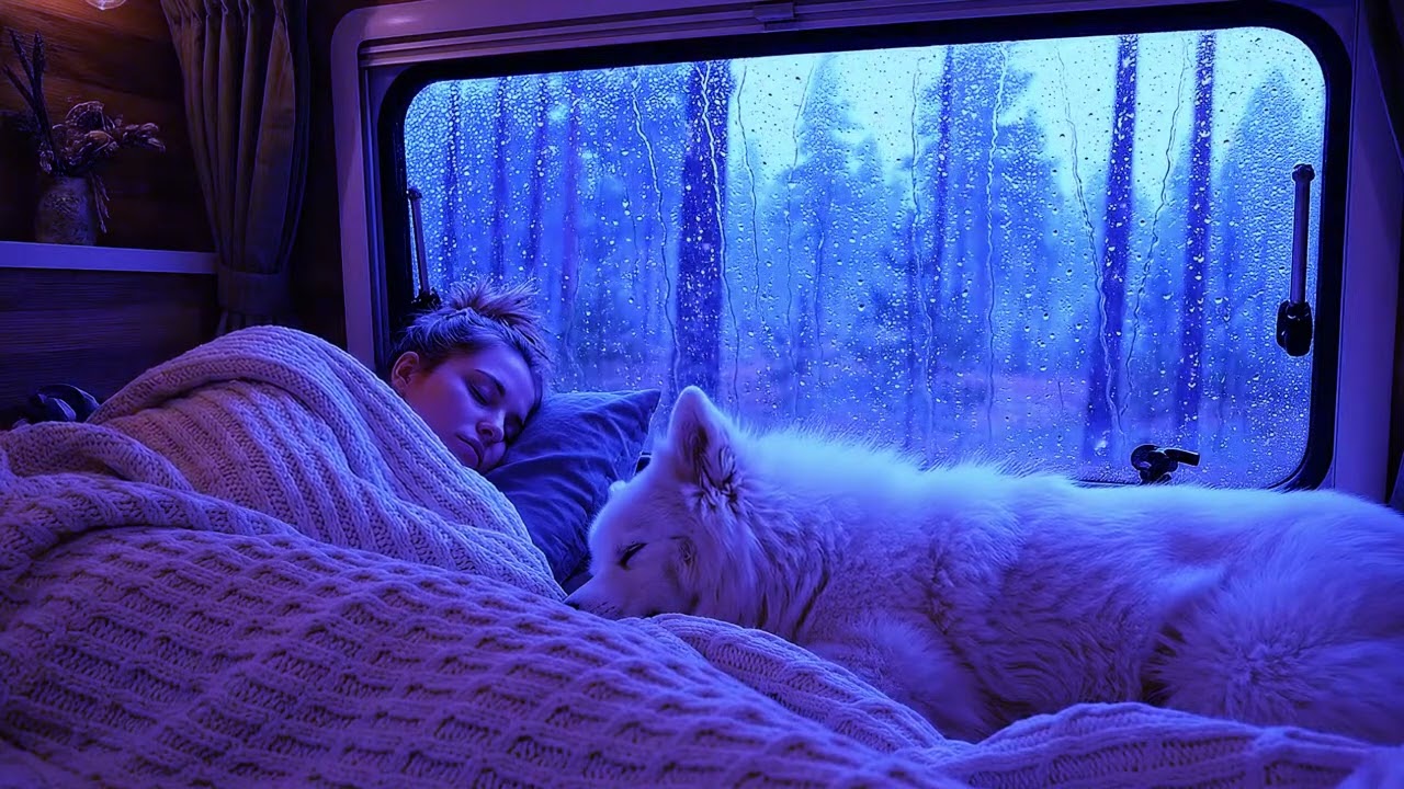 Heavy Rain and Thunderstorm Sounds for Sleep – Calm Indoor Night | Deep Relaxation