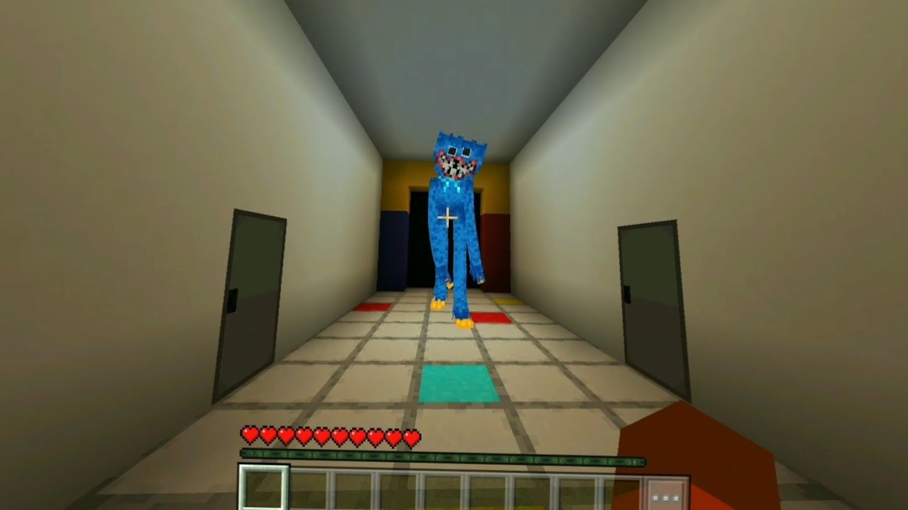 Huggy Wuggy vent chase test | Minecraft Poppy Playtime map