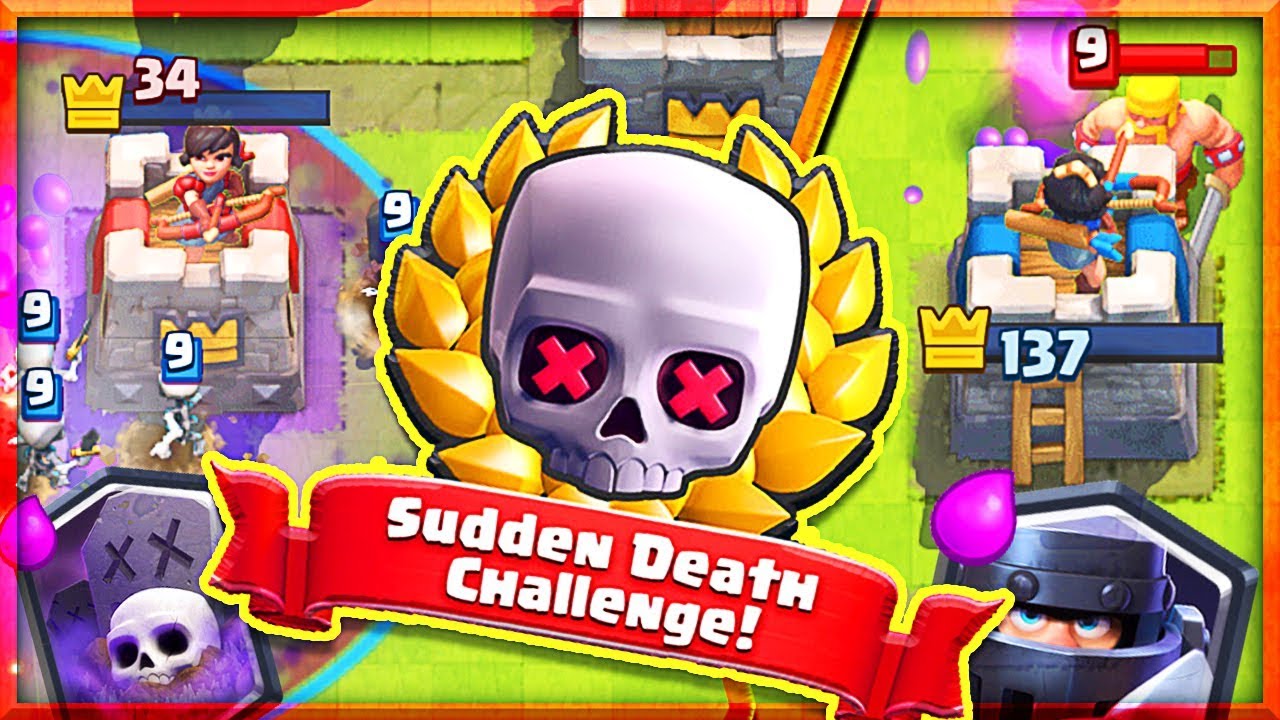 MEGA KNIGHT + GRAVEYARD!! • Sudden Death Challenge • Clash Royale