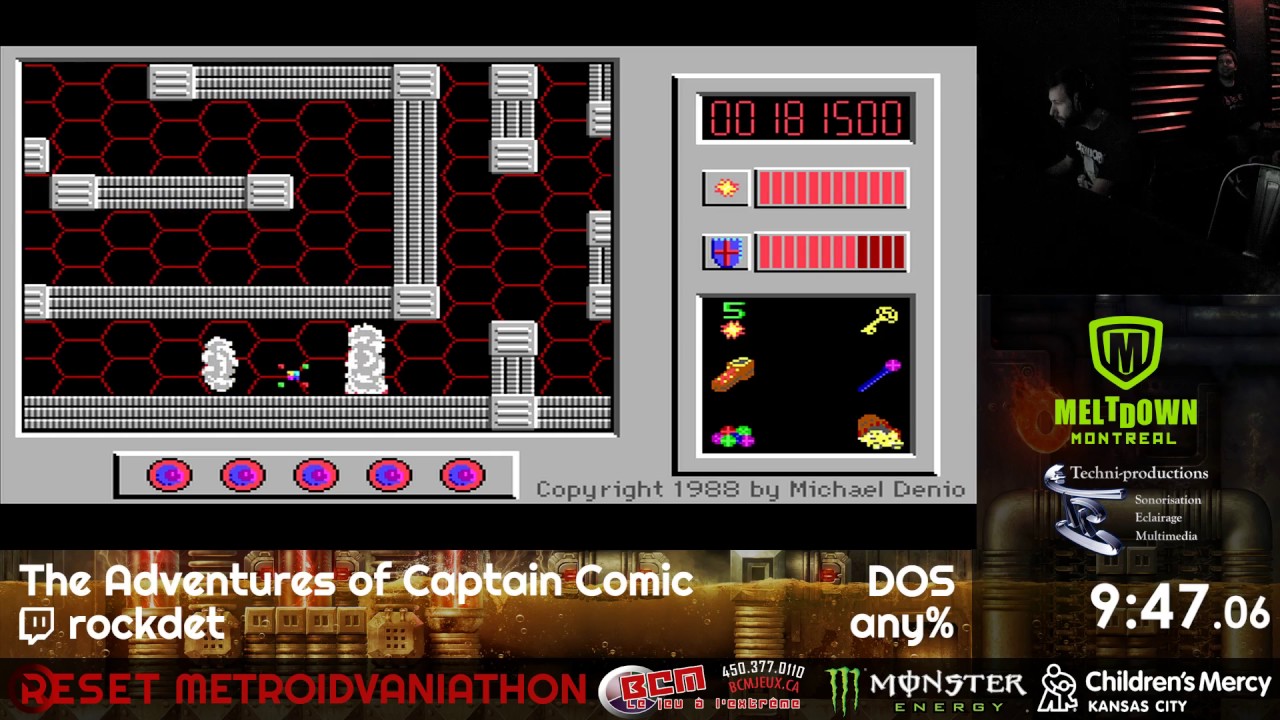 NoReset Metroidvaniathon 2016 - The Adventures of Captain Comic by rockdet