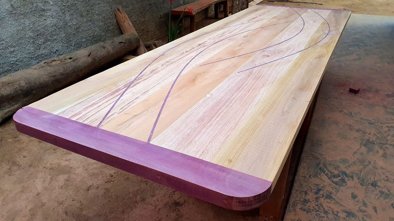 Linda Mesa de Jantar Como Você Nunca Viu Parte1/Beautiful wooden table