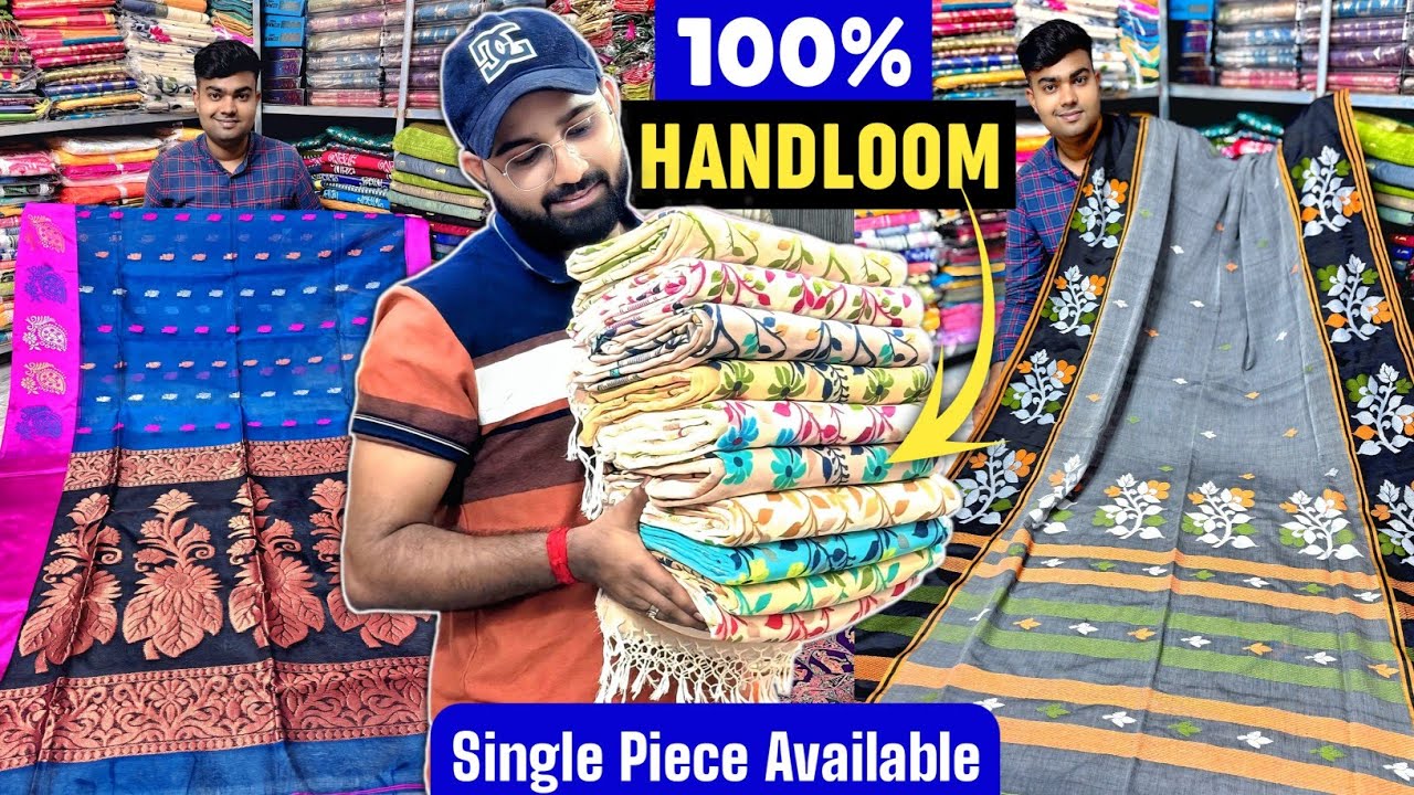 Silk Linen/ 120 Count Mul Cotton/ Resham Banarasi/ Tissue Jamdani/ Khadi Cotton/ Tussar & Matka Silk