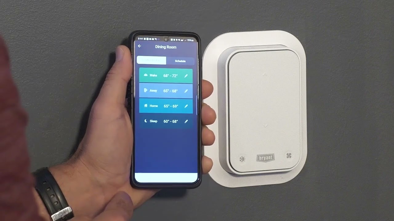 Bryant Smart Thermostat App Setup