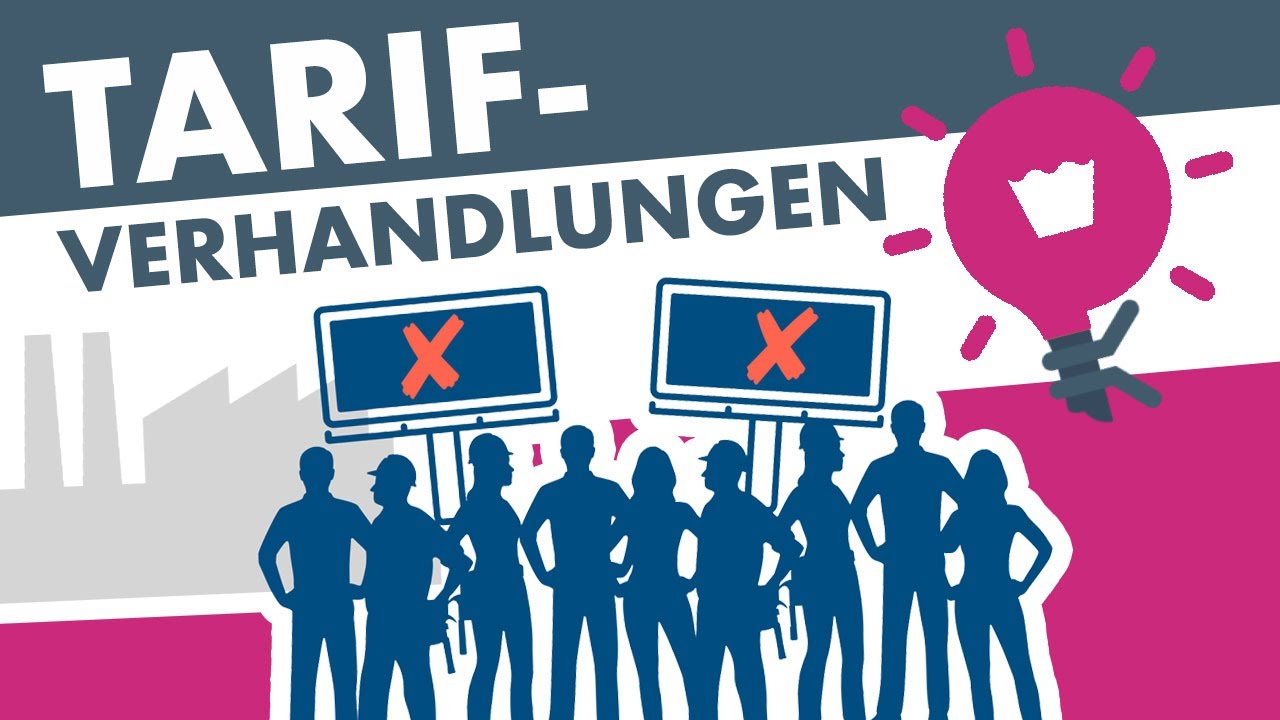 TARIFVERHANDLUNGEN einfach erklärt (Streik, Aussperrung etc.)