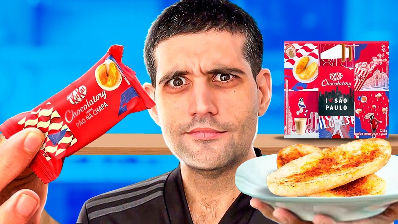 Experimentando KITKAT São Paulo sabor PÃO NA CHAPA