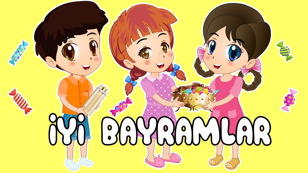 Bayram Şarkısı🍬Eğitici ve Eğlenceli Bebek ve &Ccedil;ocuk Şarkısı🎶&Ccedil;izgi Film👶Aliş ile Zeliş🎈