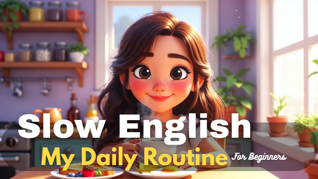 My Morning Routine with Luna | Slow English Listening Practice for Beginners (A2)