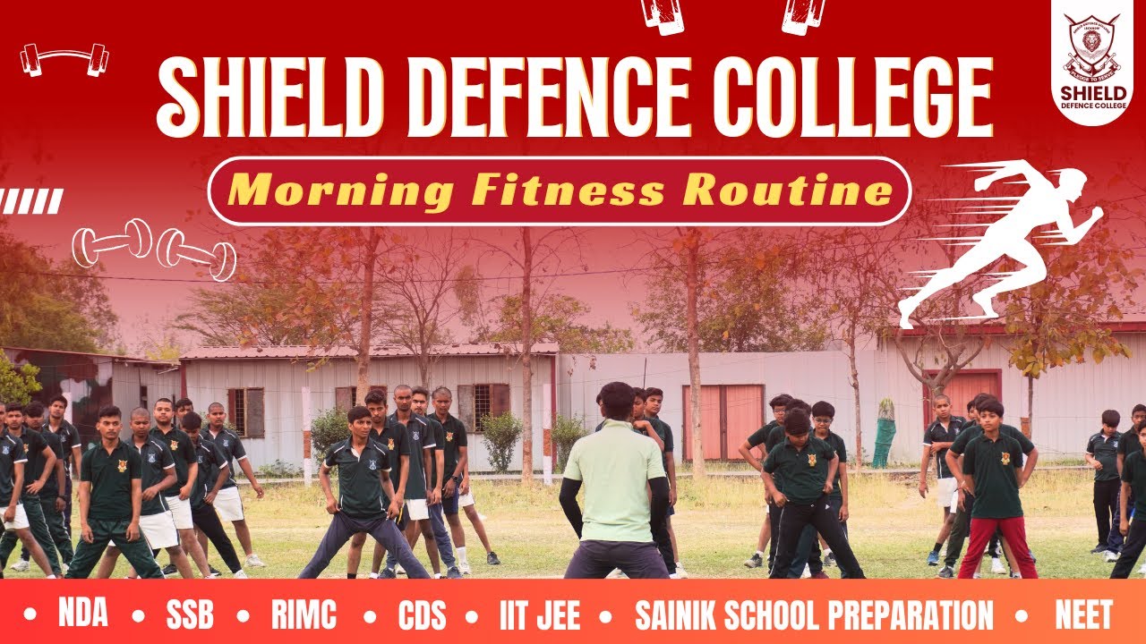 Shield Defence College Morning Fitness Routine | Best defence school in Lucknow | Fitness Routine