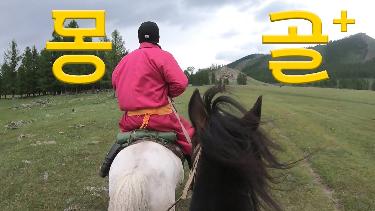 말 갈기 휘날리며...🏇🏇호수 트레킹 끝내고 초원 질주(무편집 풀영상)🇲🇳몽골 여행 브이로그 번외편