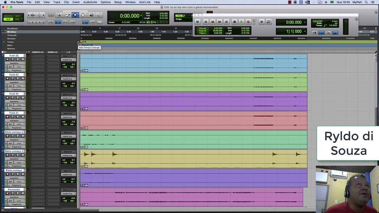 Mudando o andamento no Pro tools depois da música pronta