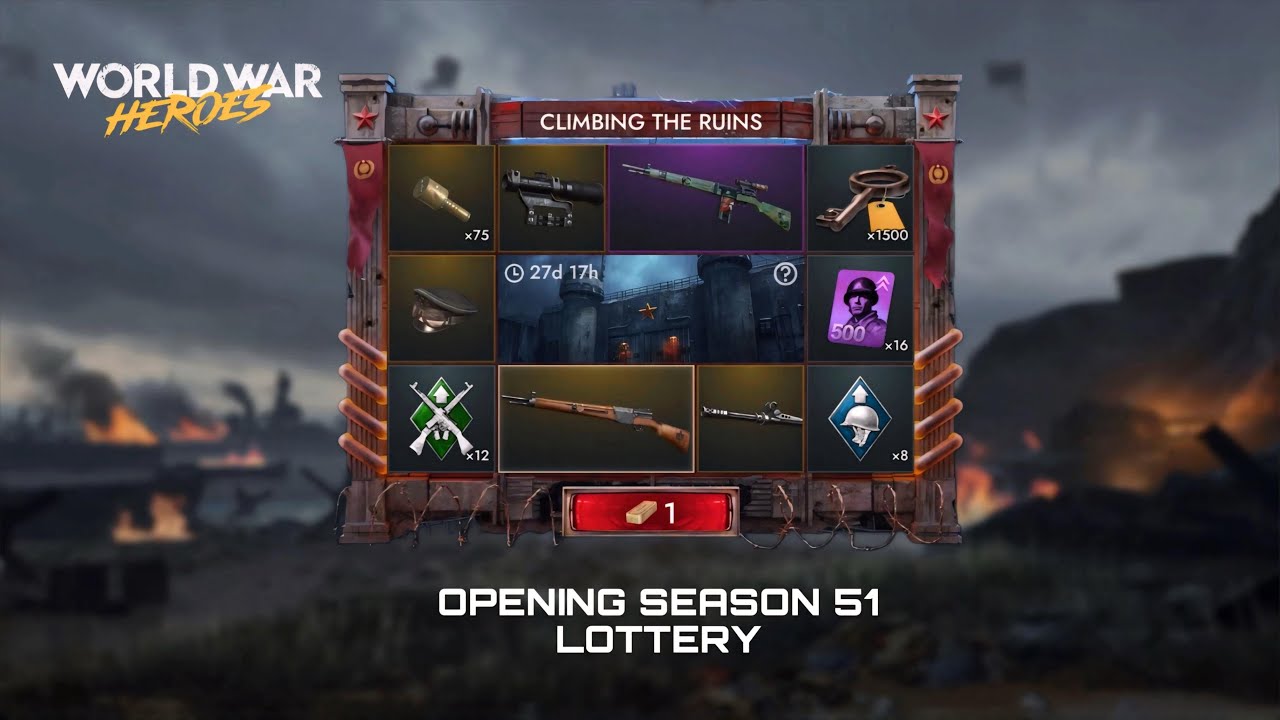 Opening The Entire Season 51 Lottery! | World War Heroes |