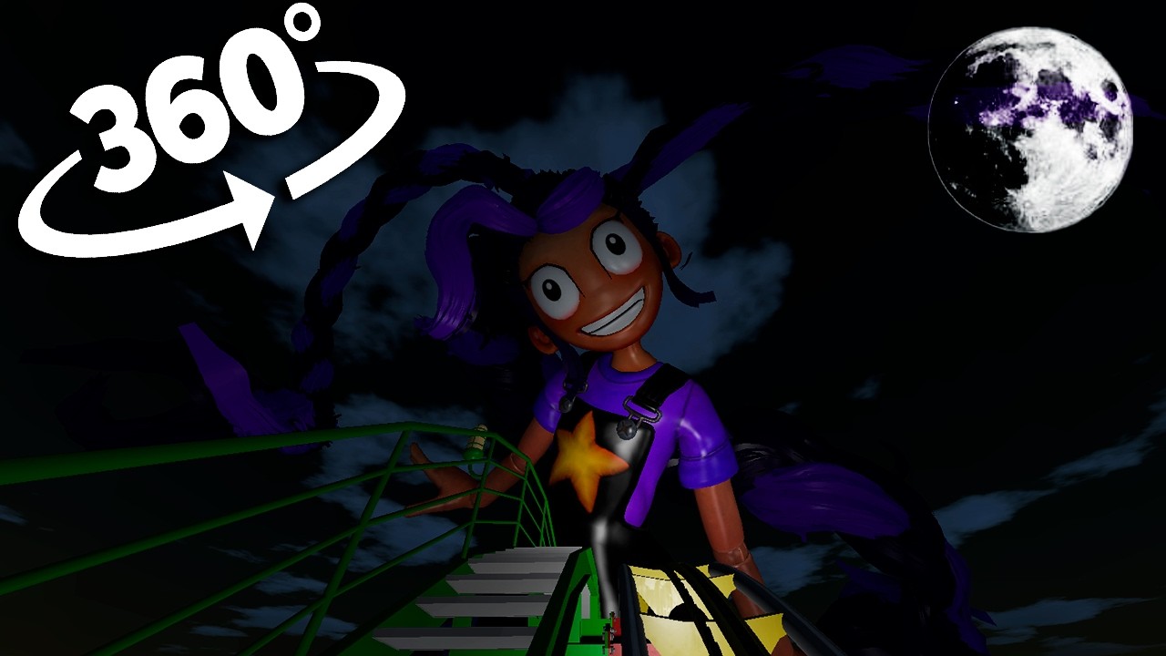 360° VR Poppy Playtime 5: Roller Coaster with Lily Love