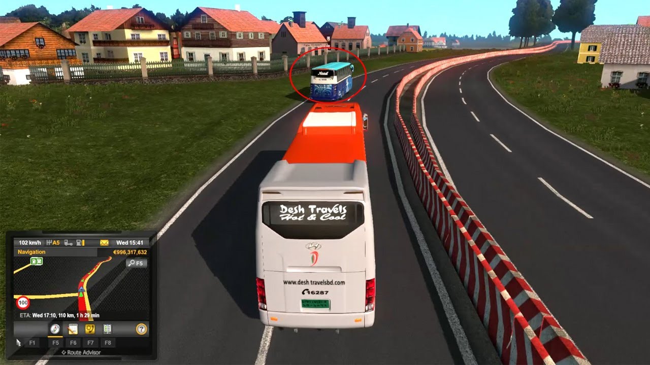 Hyundai Universe Bus Amazing Game Play | Extreme Bus Riding in Highway | ETS 2 Gameplay