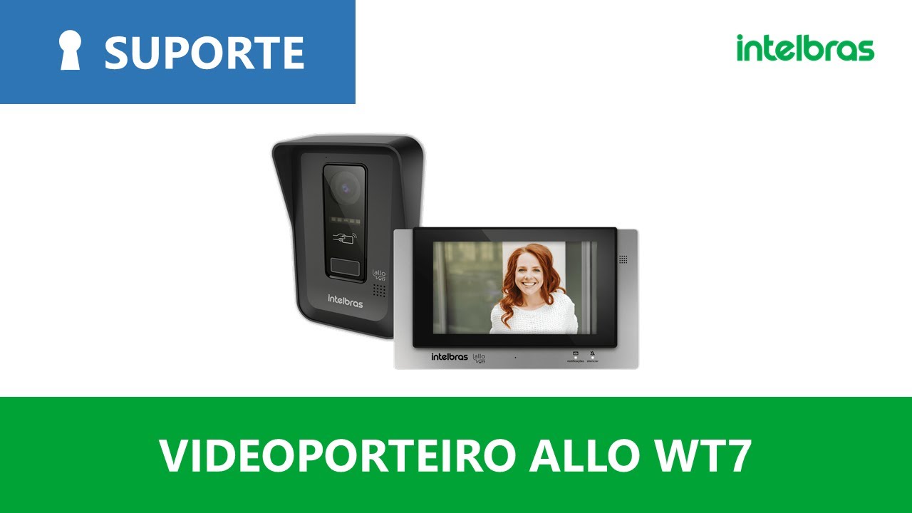 Instalação de fechadura elétrica e portão de garagem no videoporteiro Wi-Fi Allo wT7 – i8118