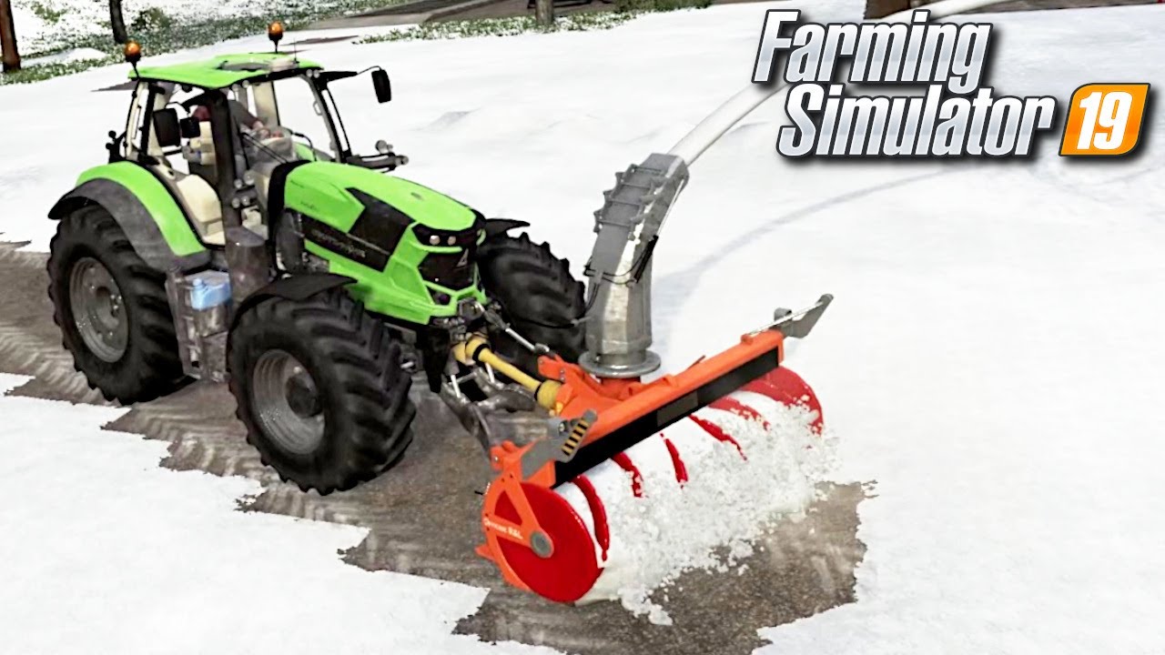 Odśnieżanie podwórka ❄️ - Farming Simulator 19 | SEASONS #16