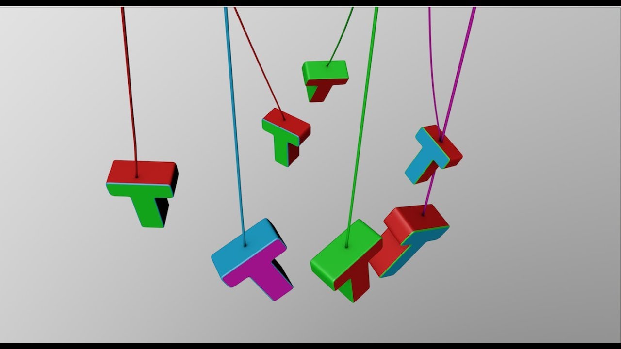Hanging Object with Spring using Cinema 4D Tutorial