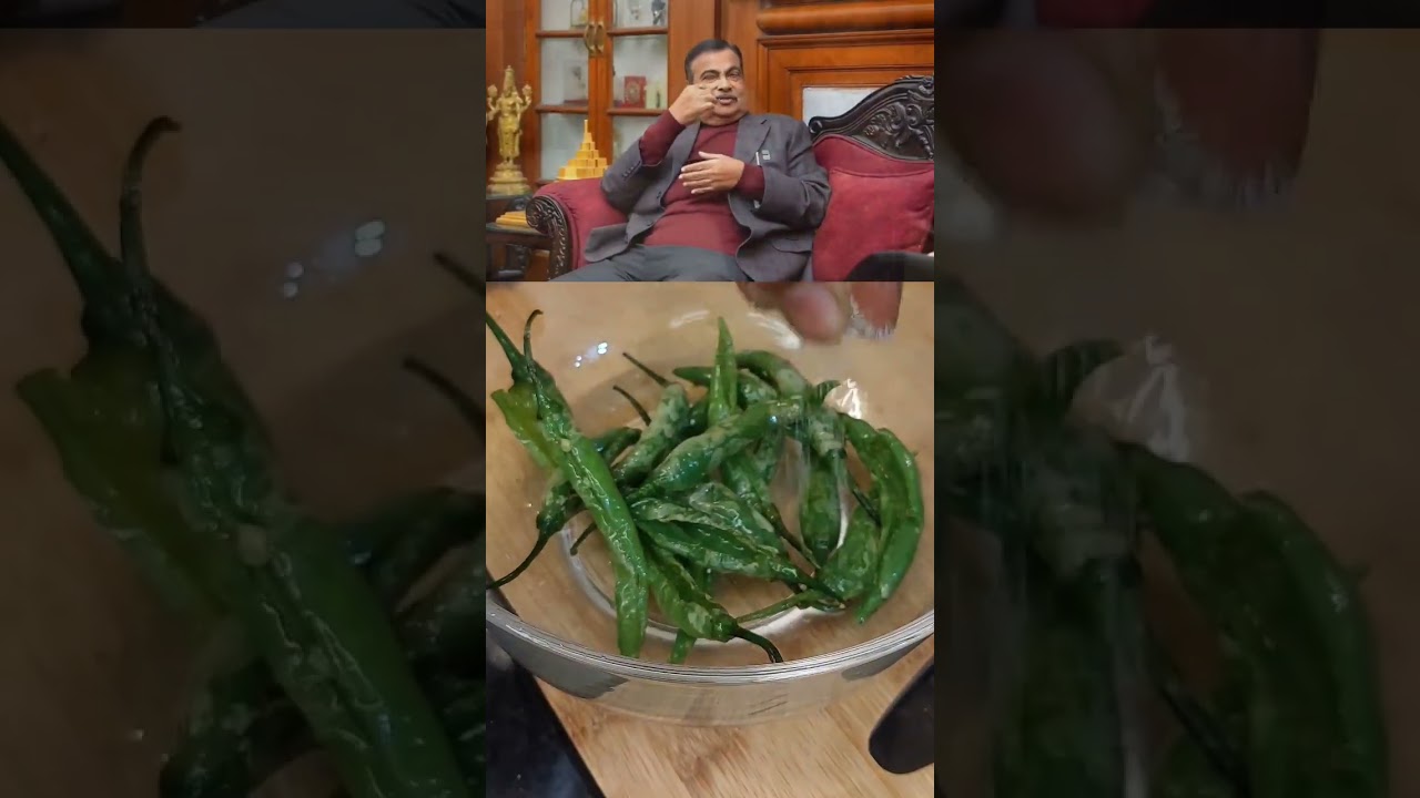 Nitin Gadkari ji निम्बू नमक वाली फ्राई मिर्च Recipe | #chefvinayak