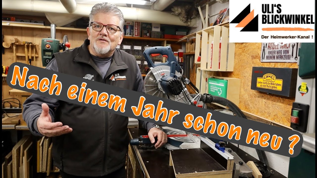 Neuer Seitenanschlag f&uuml;r meine Bosch - Kapps&auml;ge ! Dieses mal ohne Fehler ? Viel Spa&szlig; beim Video