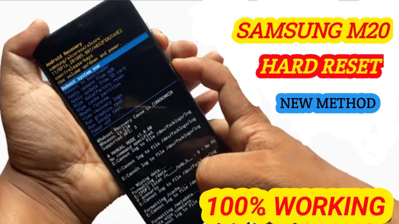 Samsung M20 Hard Reset | Pattern Password Unlock 100% Working