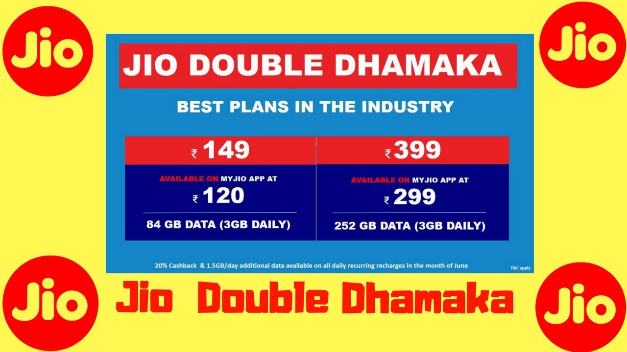 Reliance Jio Double Dhamaka Offer Launched All Details In Hindi |