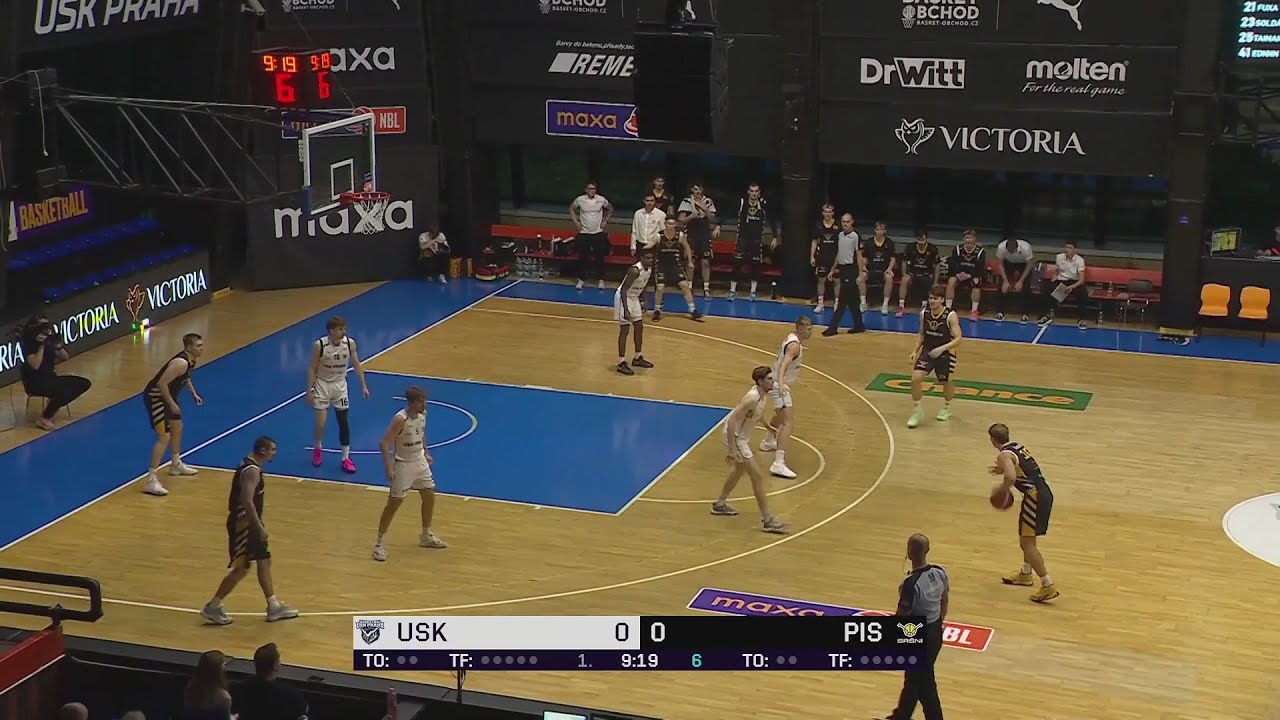 Highlights: USK Praha vs Srsni Photomate Pisek| 11-10-2025 for KooperativaNBL tournament.