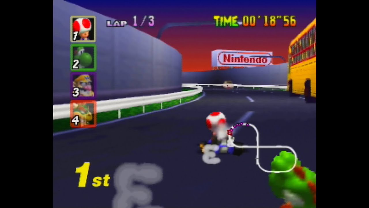 Mario Kart 64 - Toad's Turnpike [N64]