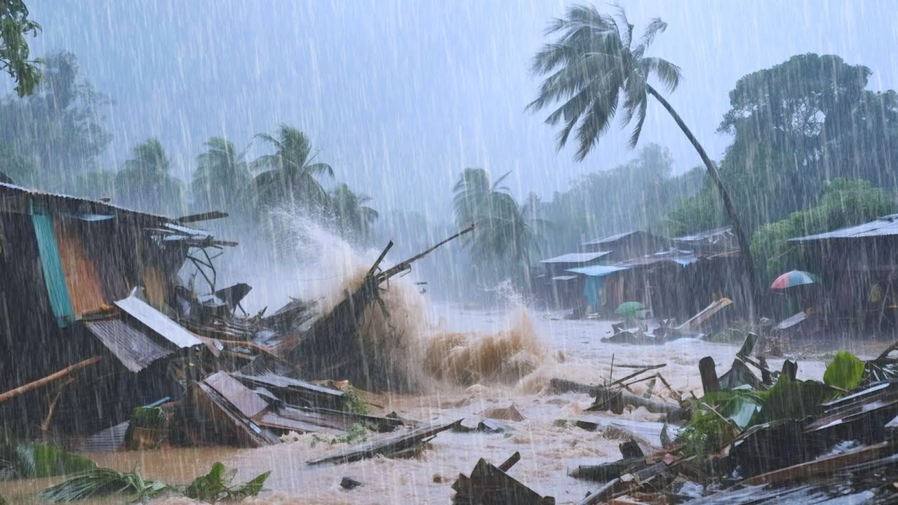 THE BIGGEST RAINFALL EVER! THE MOST VIOLENT STORM DESTROYS THE VILLAGE