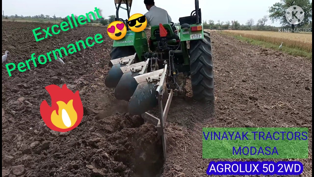 SAME DEUTZ FAHR AGROLUX 50 2WD With 3MB PLOUGH...|  EXCELLENT performance...!!!!