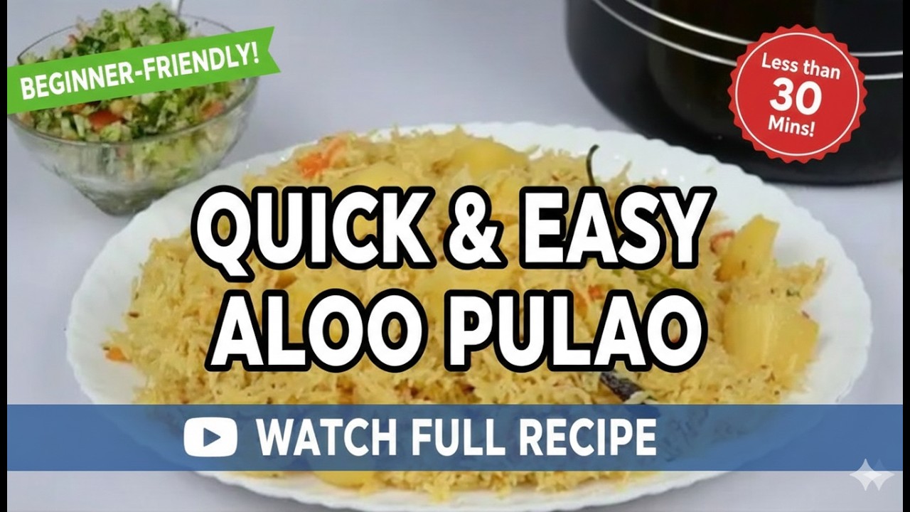 Aloo Pulao Recipe | Degi Style Aloo Pulao Banane ka Tarika | Potato Pulao Recipe
