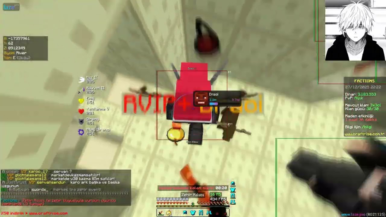 Craftrise Factions - Edit Avı #craftrise #factions #vs Laze Pro