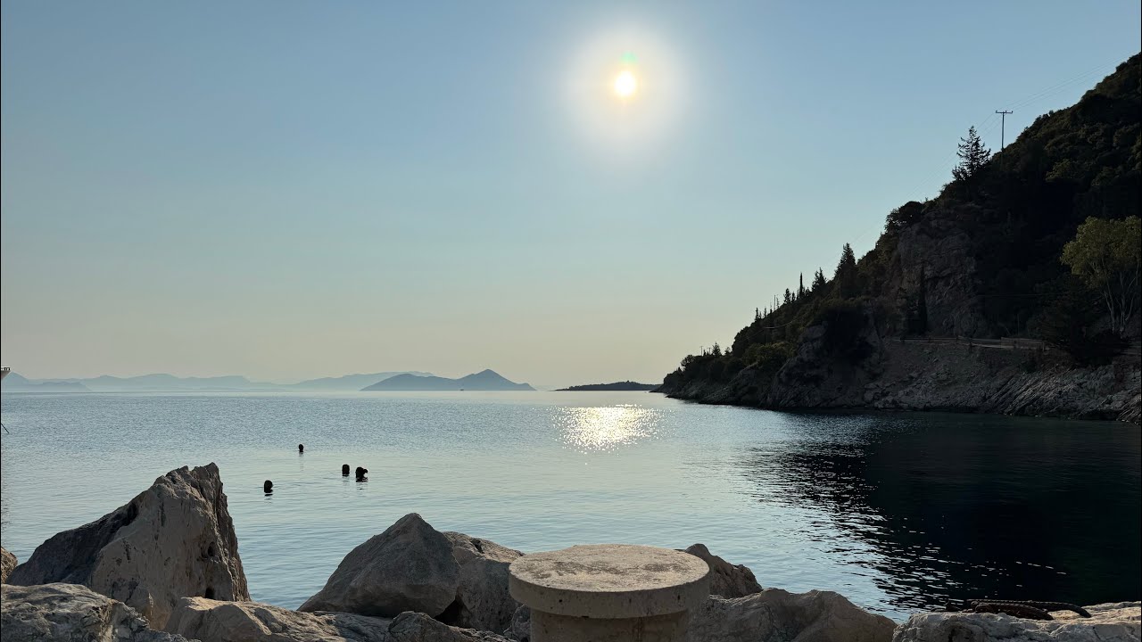 Frikes port in Ithaca Island