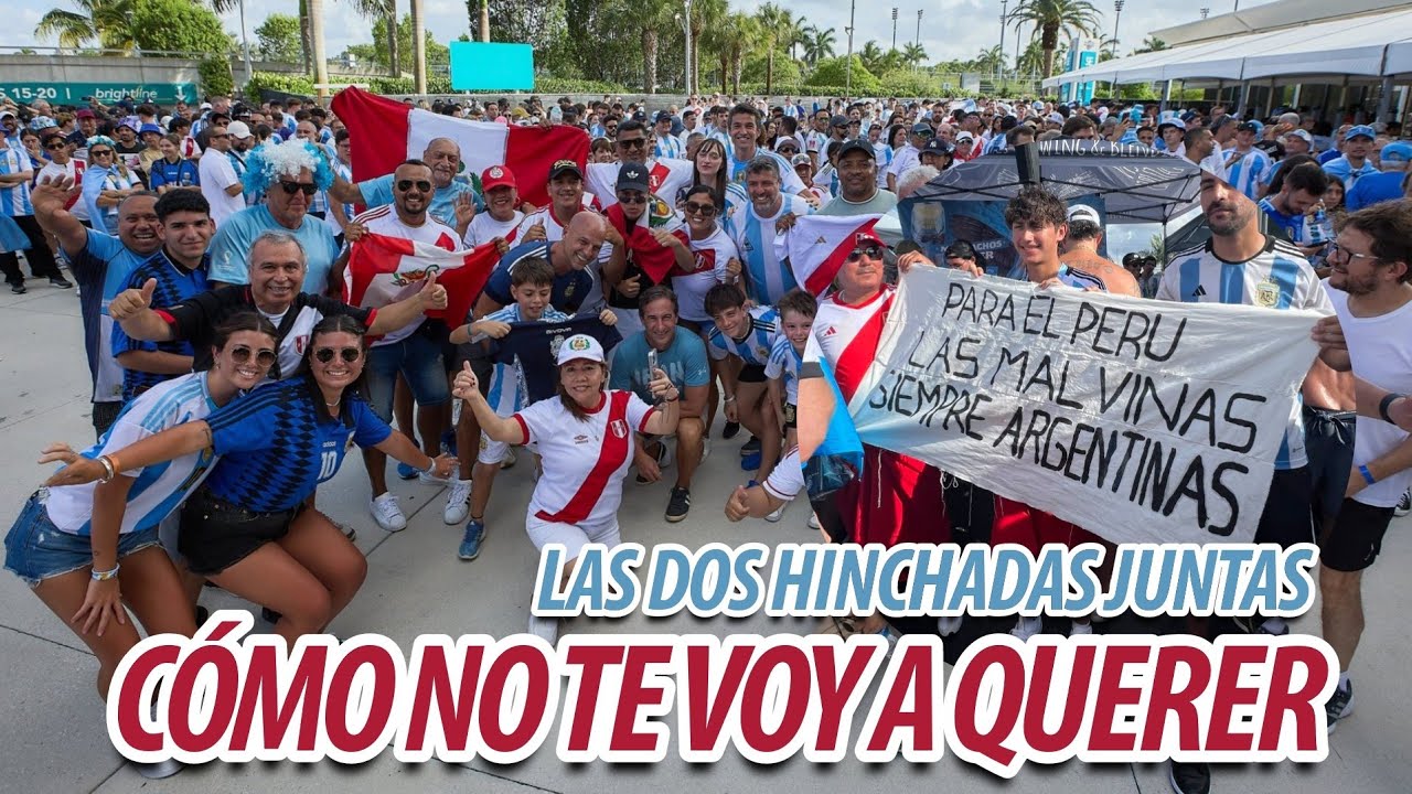 La amistad más grande del mundo | Las hinchadas de Argentina y Perú juntas en Miami | Toda la previa