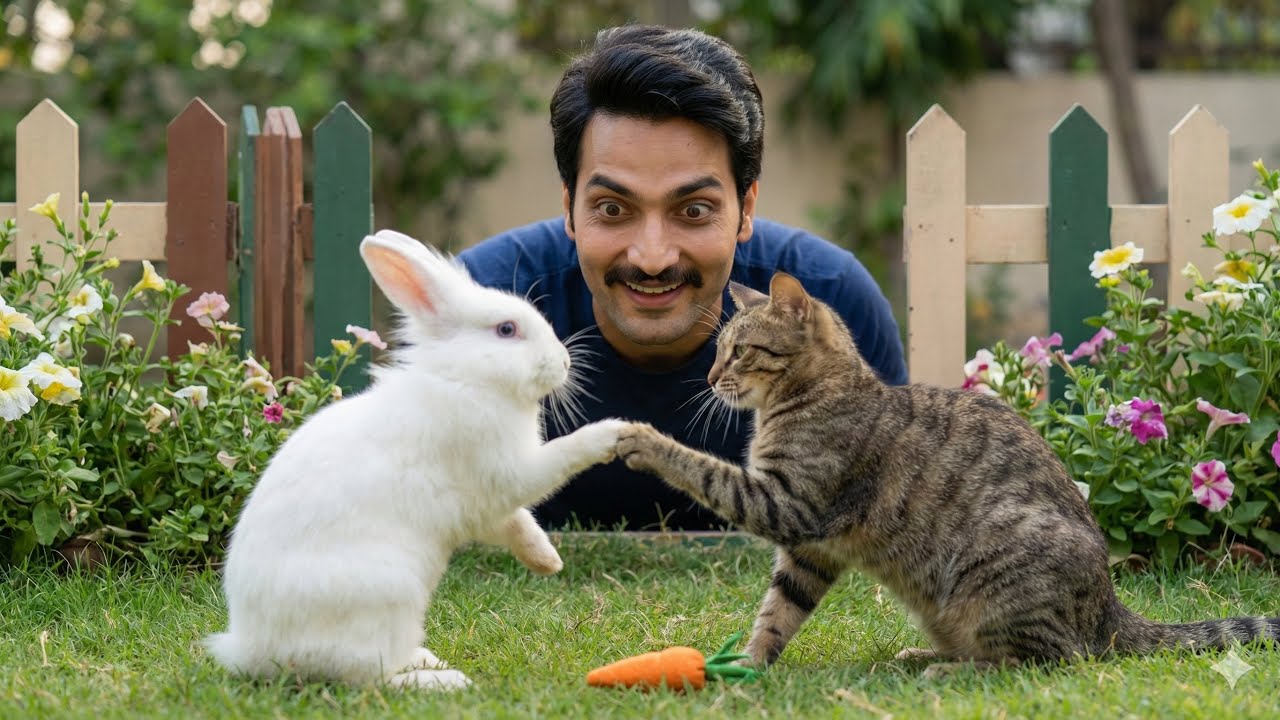 The Great Carrot War: Rabbit vs Cat 🙄