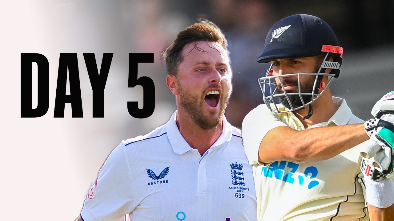 🔴 New Zealand v England Test Day 5