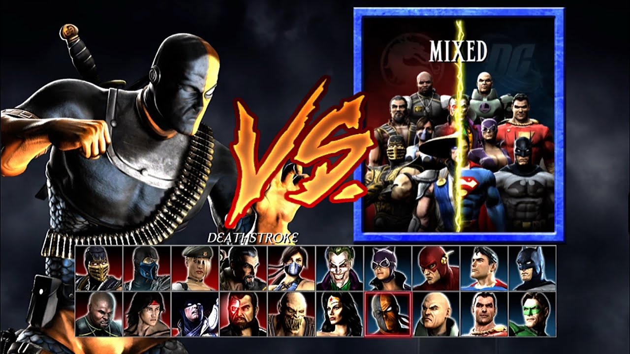 MK vs DC Universe • DEATHSTROKE vs MK/DC (Mixed Arcade Playthrough)