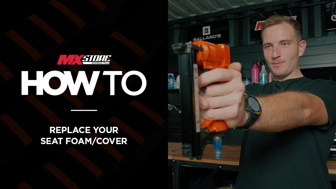 How to install a seat cover and seat foam on your dirt bike!
