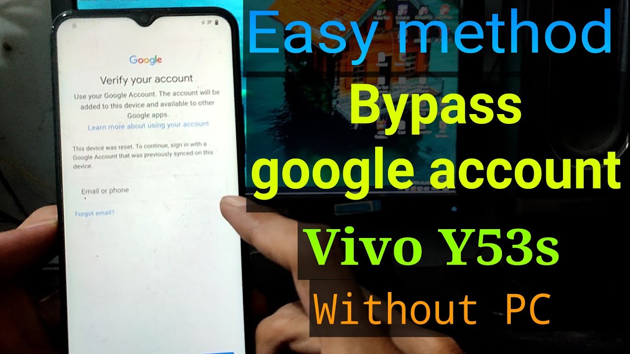 Vivo Y53s Google account bypass || FRP Bypass Vivo Y53s (V2058) PD2103F