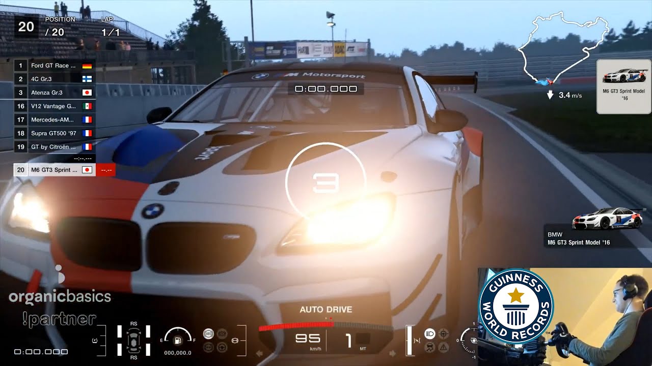 Gran Turismo 7 Guinness WR×3 • BMW GT3 Sprint Model '16 • Race Lap 1/1
