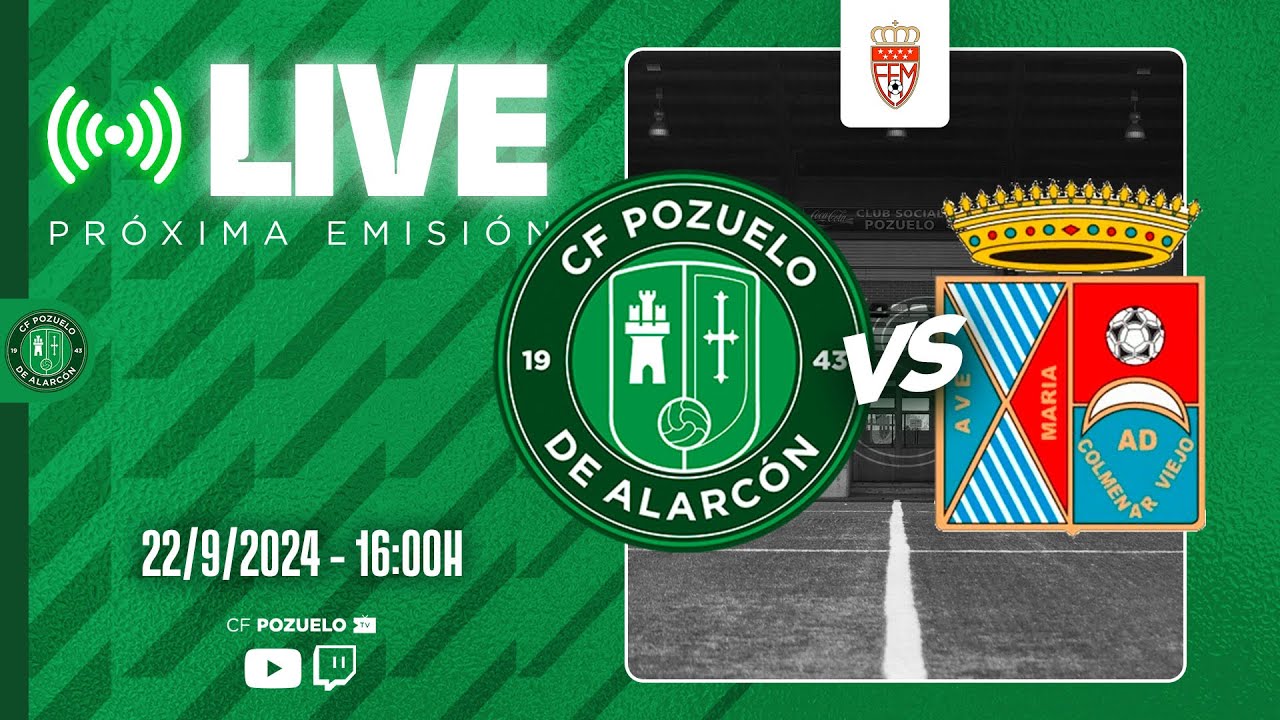 🔴 DIRECTO | CF POZUELO JUVENIL A 🆚 AD COLMENAR VIEJO | J2