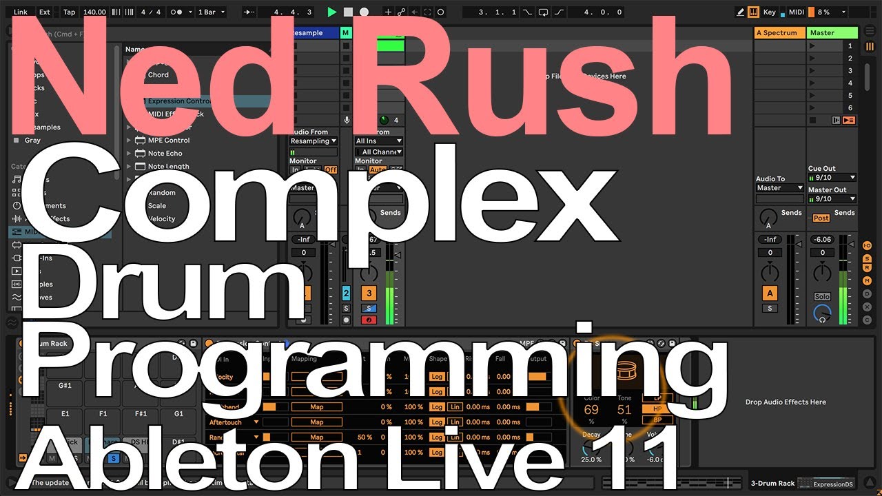 Учебное пособие Ableton — сложное программирование ударных — Нед Раш