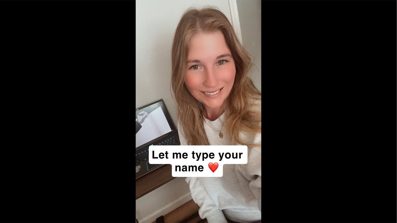 Typing names live ❤️🖥️💻come hangout ❤️#live #viral #trending