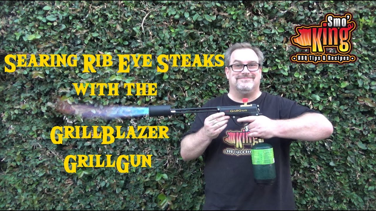 Searing Rib Eye Steaks with the GrillGun