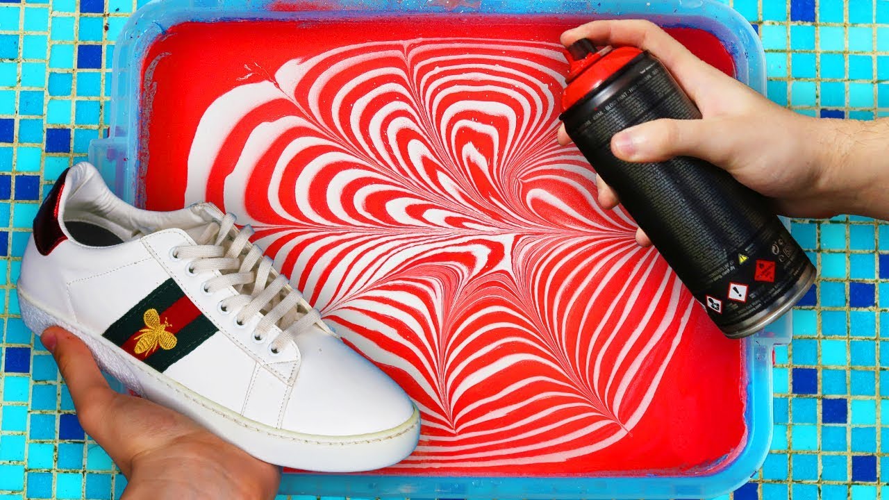 HYDRO Dipping GUCCI SHOES !! 🎨👟